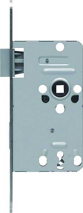 ABUS 208225 Tür-Einsteckschloss mit Buntbartschlüssel TK10 R S silber für DIN-rechts Türen
