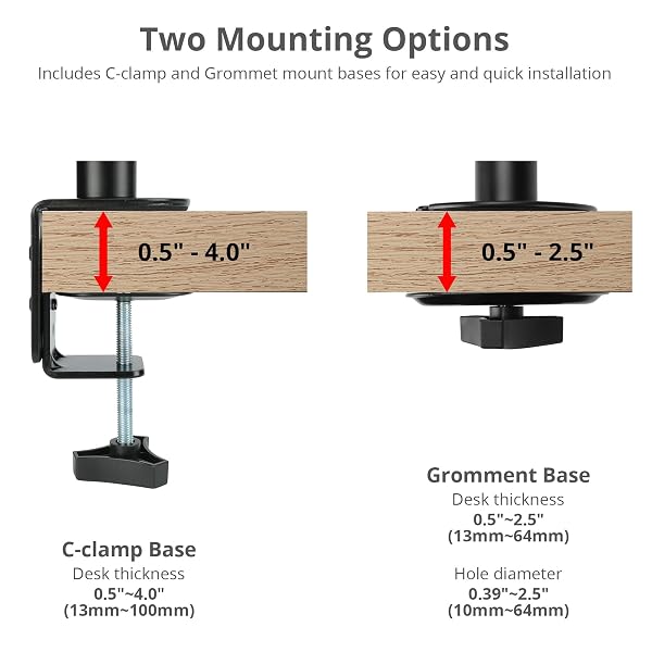 SIIG ARTICULATING TRIPLE MONITOR DESK MOUNT DESK MOUNT, BLACK (CE-MT0R12-S3)