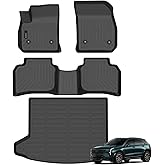 Auxko All Weather Floor Mats Cargo Mat Fit for Cadillac XT4 2019-2025 TPE Liners Accessories Odorless Anti-Slip Floor Mats Cargo Mat for Cadillac XT4 2024 2023 2022 2021 2020 2019