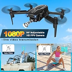 Mini Drone with Camera for Adults Youth - 1080P HD