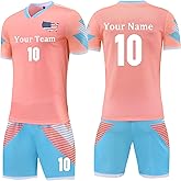 Custom Soccer Jersey for Men Women Personalized Soccer Uniforms for Kids/Adults with Name Number Team Logo