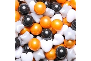 GOGOSO Ball Pit Balls,Plastics Balls for Ball Pit, Stars Hearts Shape for PastelBall for Toddlers Kids