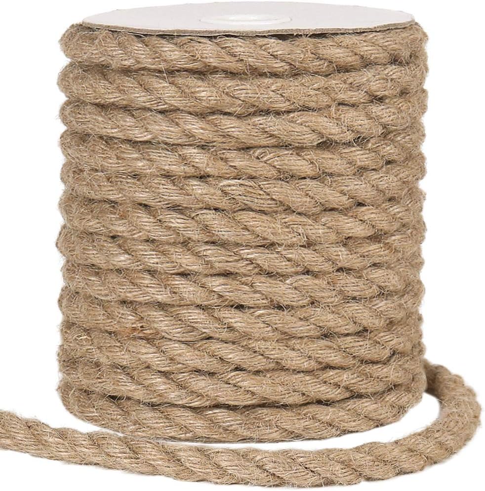 Tenn Well 12mm Jute Rope 33 ft Natural Twine Gardening Craft Brown