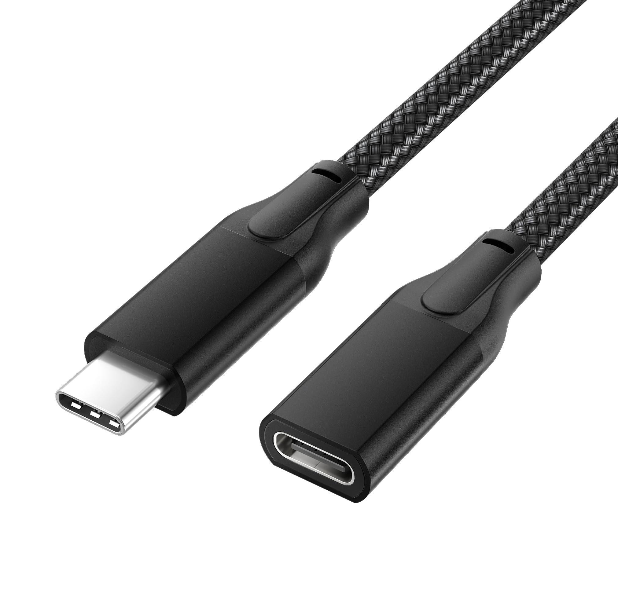 BASESAILOR USB Type C Extension Cable 1M for for Samsung S25 S24 Plus Ultra,USB C 3.1 3.2 Gen2 10Gbps Female Male Extender,Extender Cord for Galaxy A55 a54 Z Fold,MacBook,iPad 9th Air,iPhone 17 Pro