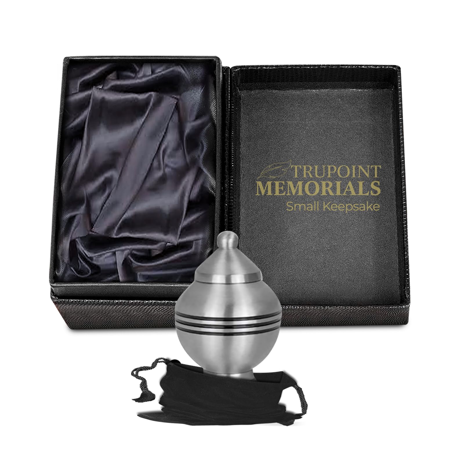 Trupoint Memorials Cremation Urns for Human Ashes - Decorative Urns, Urns for Human Ashes Female & Male, Urns for Ashes Adult Female, Funeral Urns - Chalice Pewter, 1 Small Keepsake
