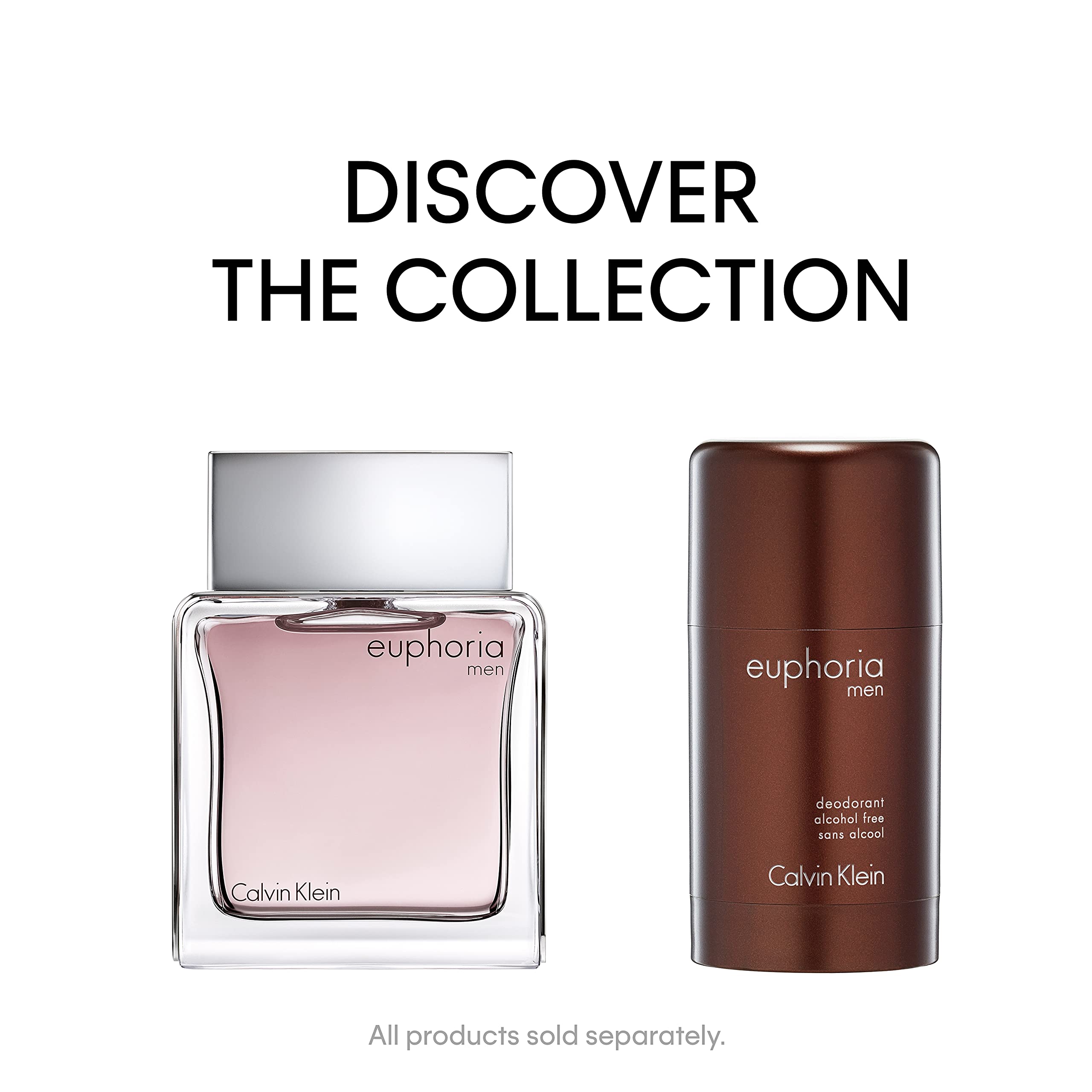 Calvin Klein Euphoria For Men Deodorant- With Notes of Ginger Pepper, Black Basil, Cedar Leaf, Creamy Suede Accord & Patchouli Accord