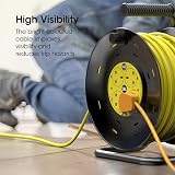 SLx Outdoor Extension Lead 40m 4 Socket Reel 13A UK Plug view 5