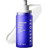 iRestore Retinol Serum for Face - 1% Retinol with Peptides & Hyaluronic Acid - Anti Aging Night Serum for Sensitive Skin - Fragrance Free, Reduces Fine Lines, Wrinkles (Pack of 1)