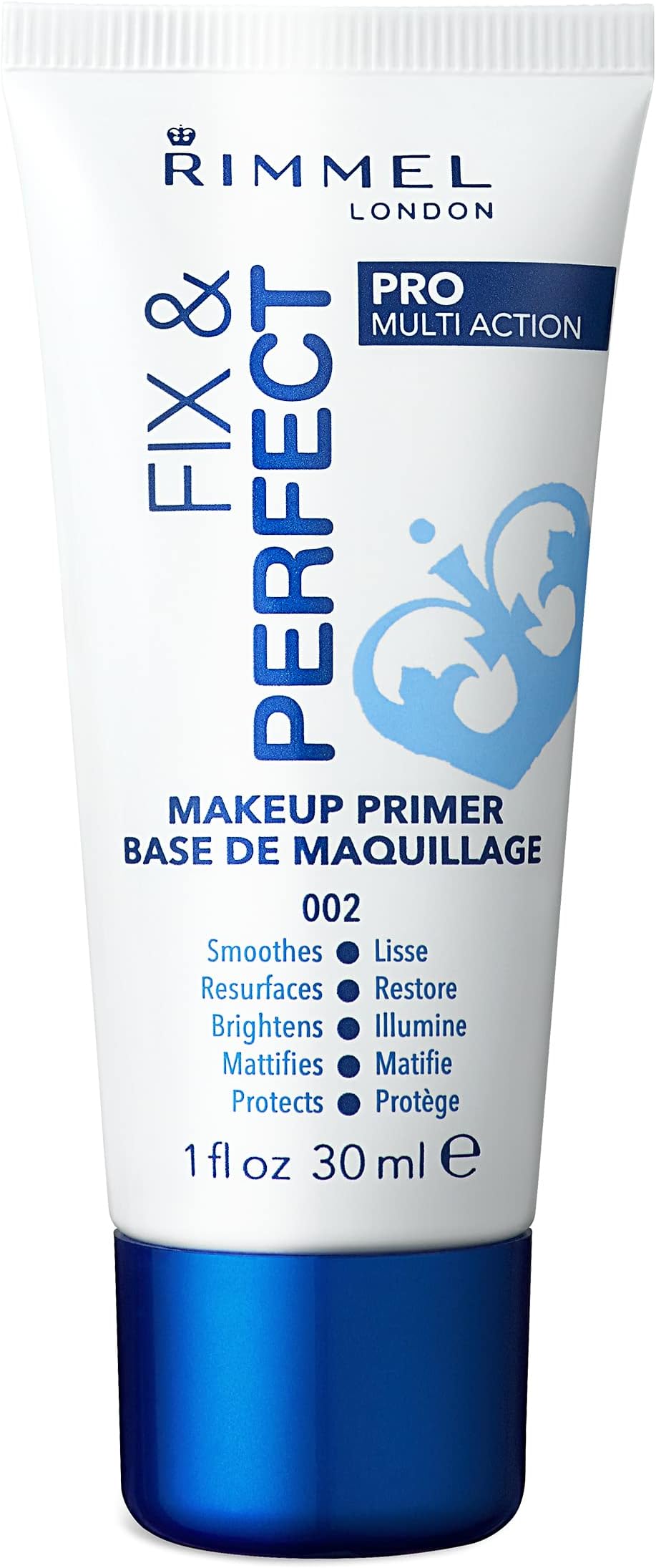 Rimmel Fix & Perfect Pro Primer 30ml Face Makeup Base Smoothes Pores Mattifies