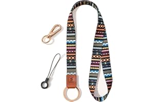 SENLLY Neck Lanyard Strap for Keys, Original Pattern Design ID Badge and Keychain Holder