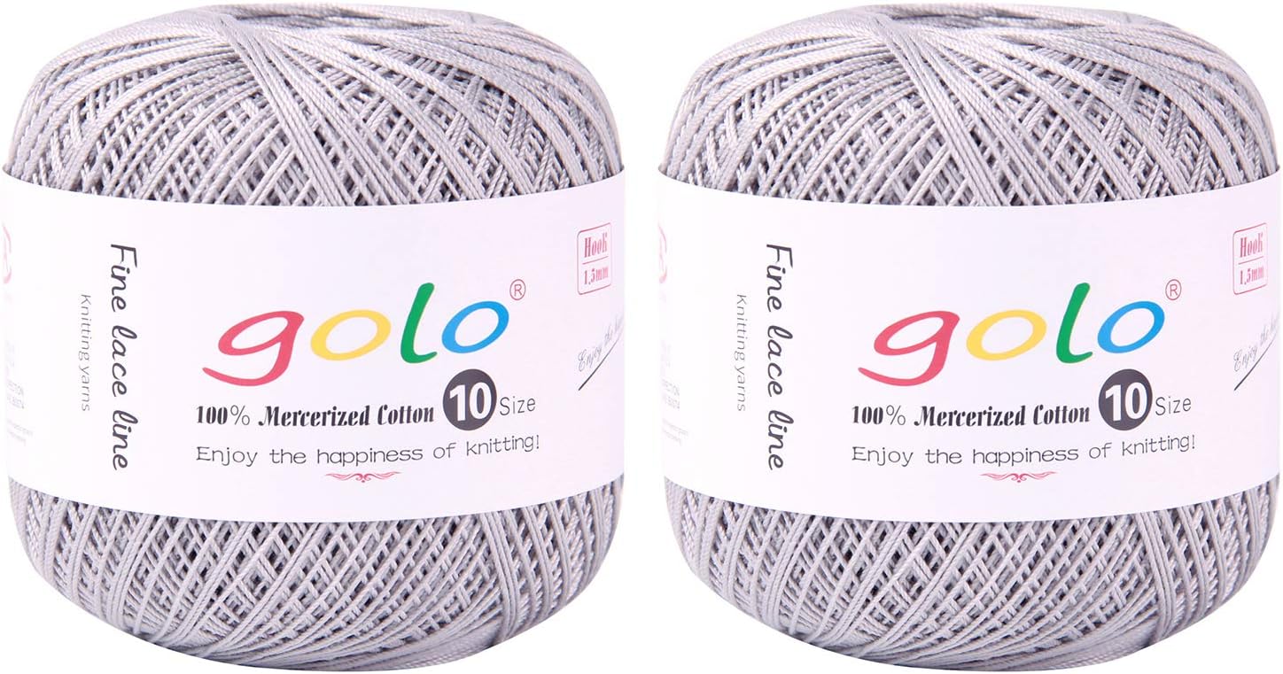 golo Crochet Thread Yarn Size 10 for Hand Knitting Crochet