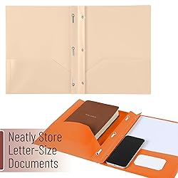 Mr. Pen- Plastic Folders with Pockets and Prongs, 5