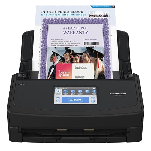 ScanSnap iX1600 Deluxe Versatile Cloud Enabled Document Scanner with ...