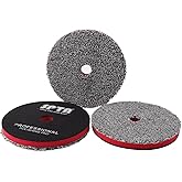 SPTA 5"(125MM) Microfiber Cutting Pads, 3PCS Soft Microfiber Wax Removal Pad, Detailing Wax Applicator Pad, for Waxing and Polishing&Scratch and Vortex Removal, Ultrafine Fiber