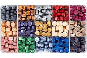 15Colors Wax Seal Beads, 375PCS Sealing Wax for Stamp Letter Envelope Wedding Invitation