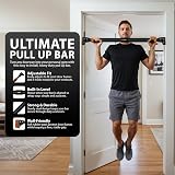 ZENO Pull Up Bar Doorway 72-102 cm Adjustable Heavy Duty Chrome view 2