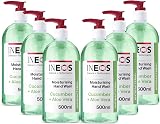 INEOS Moisturising Liquid Hand Soap Cucumber & Aloe Vera 6x500ml view 1
