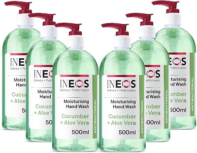 INEOS Moisturising Liquid Hand Soap Cucumber & Aloe Vera 6x500ml