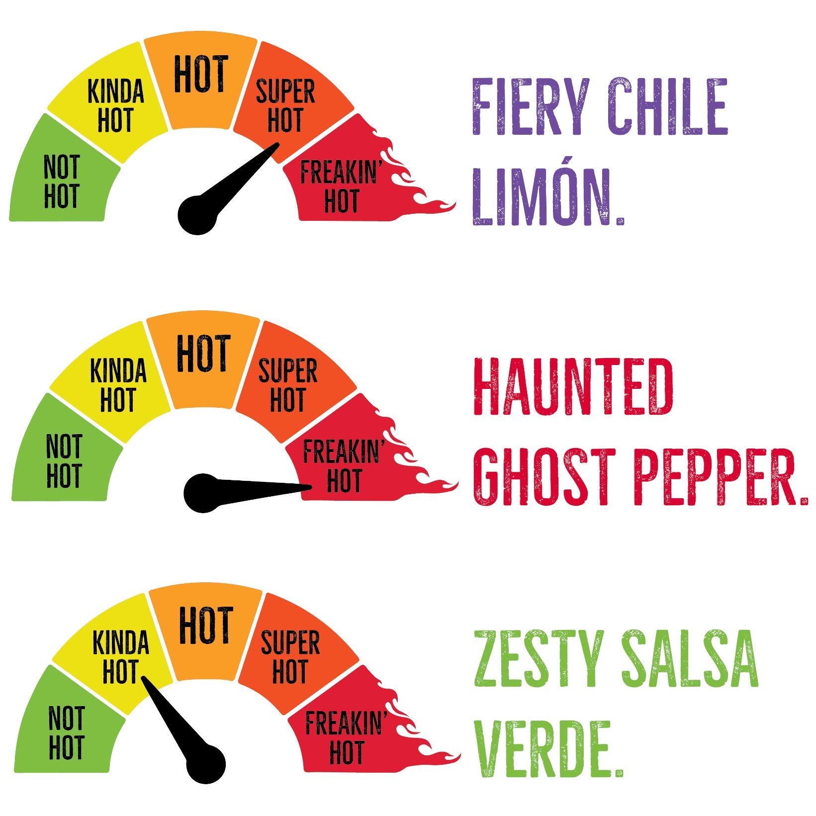 Paqui Spicy Hot Tortilla Chips Variety Pack, 12Pk Box Of 2.0oz Snack