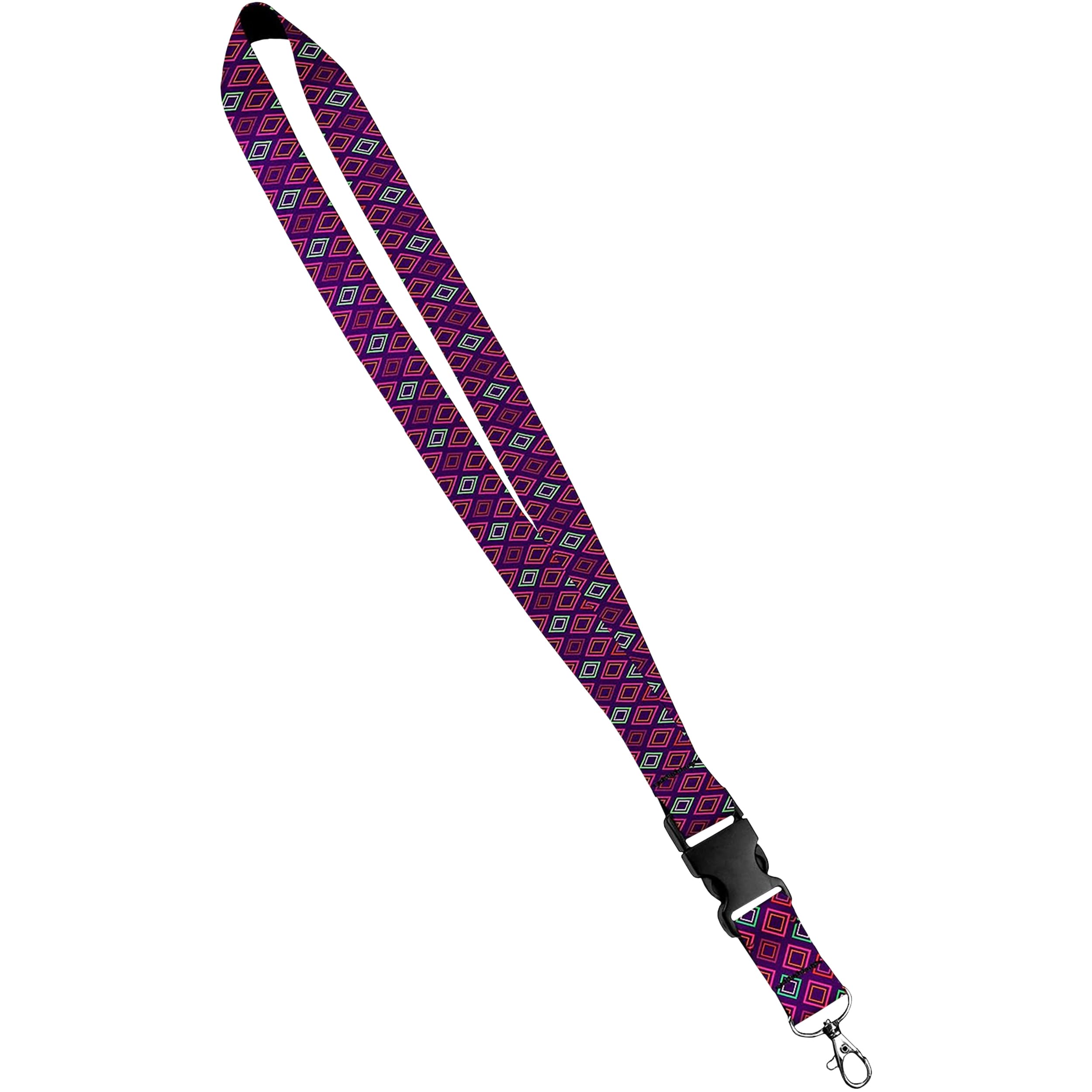 Moose Pet Wear Fashionable Lanyard - Satin Keychain Necklace, ID Badge Holder โ 3/4 Inch, Dainty Diamond โ image 1