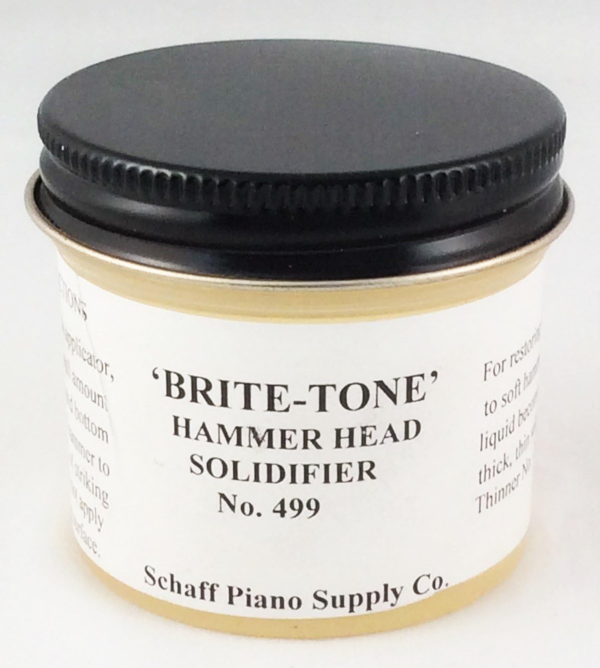 Piano Hammer Solidifier - For Restoring Lost Tone to Soft Hammers (2 oz)