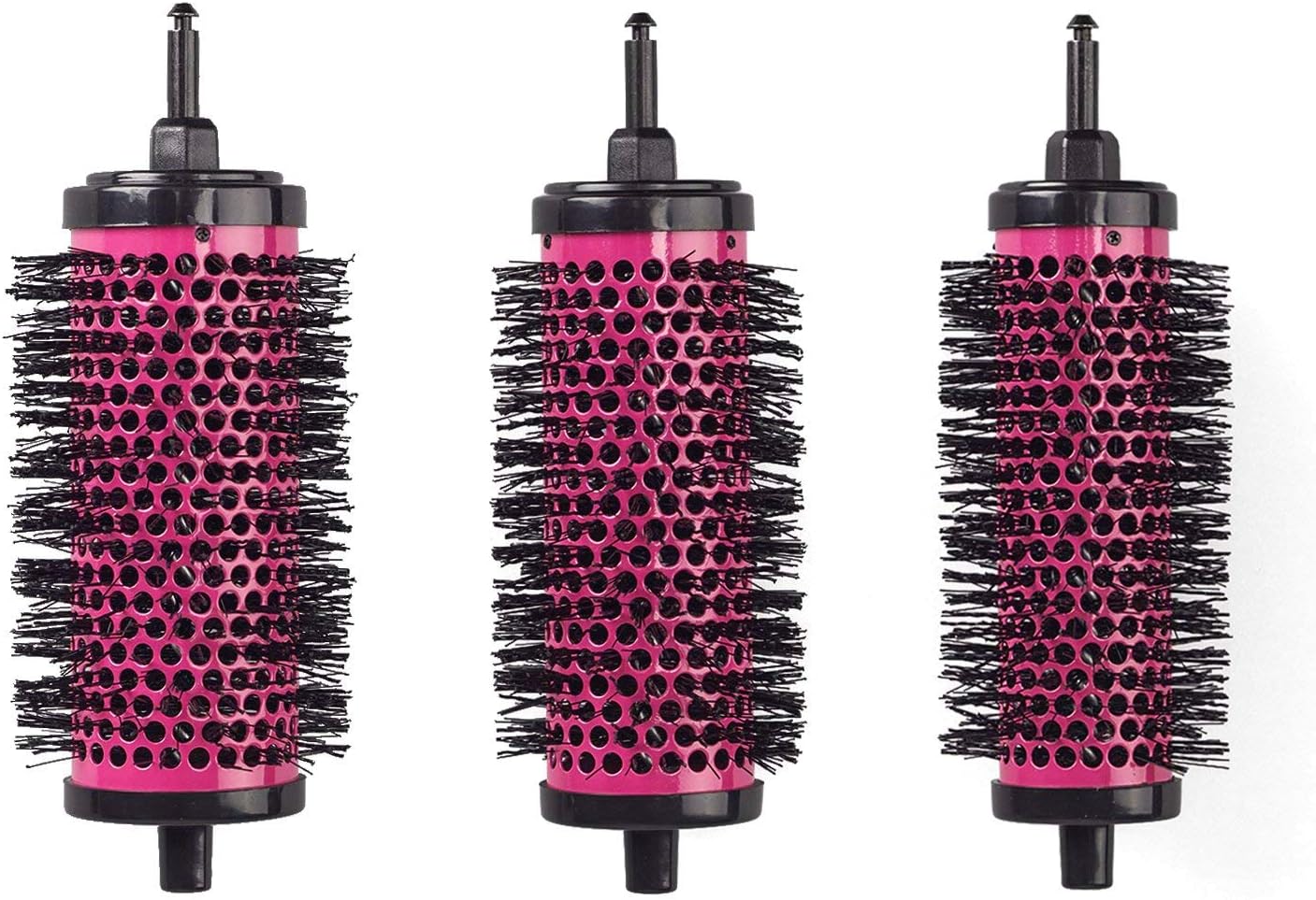 LIGICKY Blowout Brush Set including Detachable Barrels Round Brushes Hair Styling Tool, 1 Handle 6 Barrels, Small Medium Large - Image 4