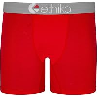 Ethika Men's Alternate Boxer Briefs - Modal Blend Black Solids, Button Fly Comfort Fit - View #8