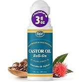 Baar Products - Castor Oil Roll-On 3 oz [Health and Beauty] | Organic castor oil, easy roll-on applicator, skin care routine, travel-friendly bottle