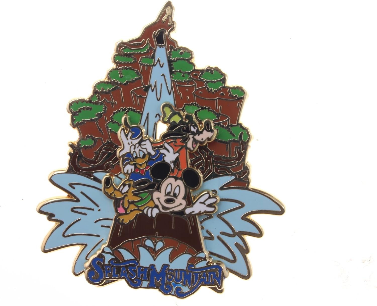 Disney Pin Splash Mountain Mickey Fab 4 Slider Pin 70257 Clothing