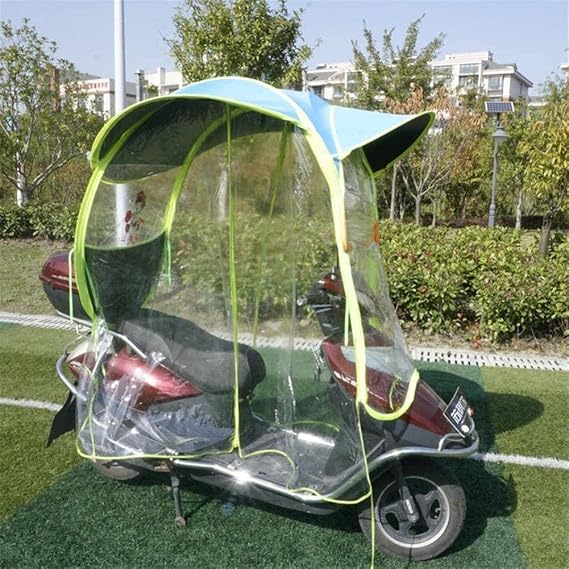 Electric Waterproof Motorcycle Sunshade Cover,Fully Enclosed Motor