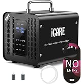 Ozone Generator 60,000mg/h &amp; Ozone Generator Water 1000 mg/h Ozone Machine | Odor Removal Commercial High Capacity Smart Ozone Odor Eliminator for Home, Smoke, Pet Odor, Car, Cleaning Fruits, Vegetables