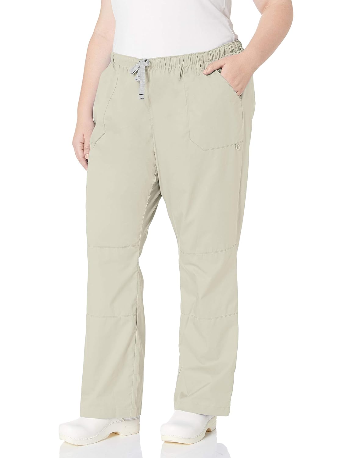 Khaki scrub pants plus size Clearance