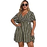 Floerns Women's Floral Print Wrap V Neck Long Dress - Bohemian Summer A Line Maxi Dress