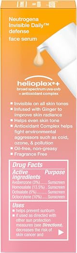 Neutrogena Invisible Daily Defense Face Serum SPF 60+ Oil-Free Hydrating Even view 6