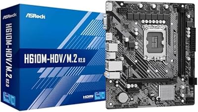 ASRock H610M-HDV/M.2 R2.0 Motherboard Intel LGA 1700 Micro ATX