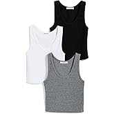perfectwhitetee Women's Blondie Tank 3 Pack