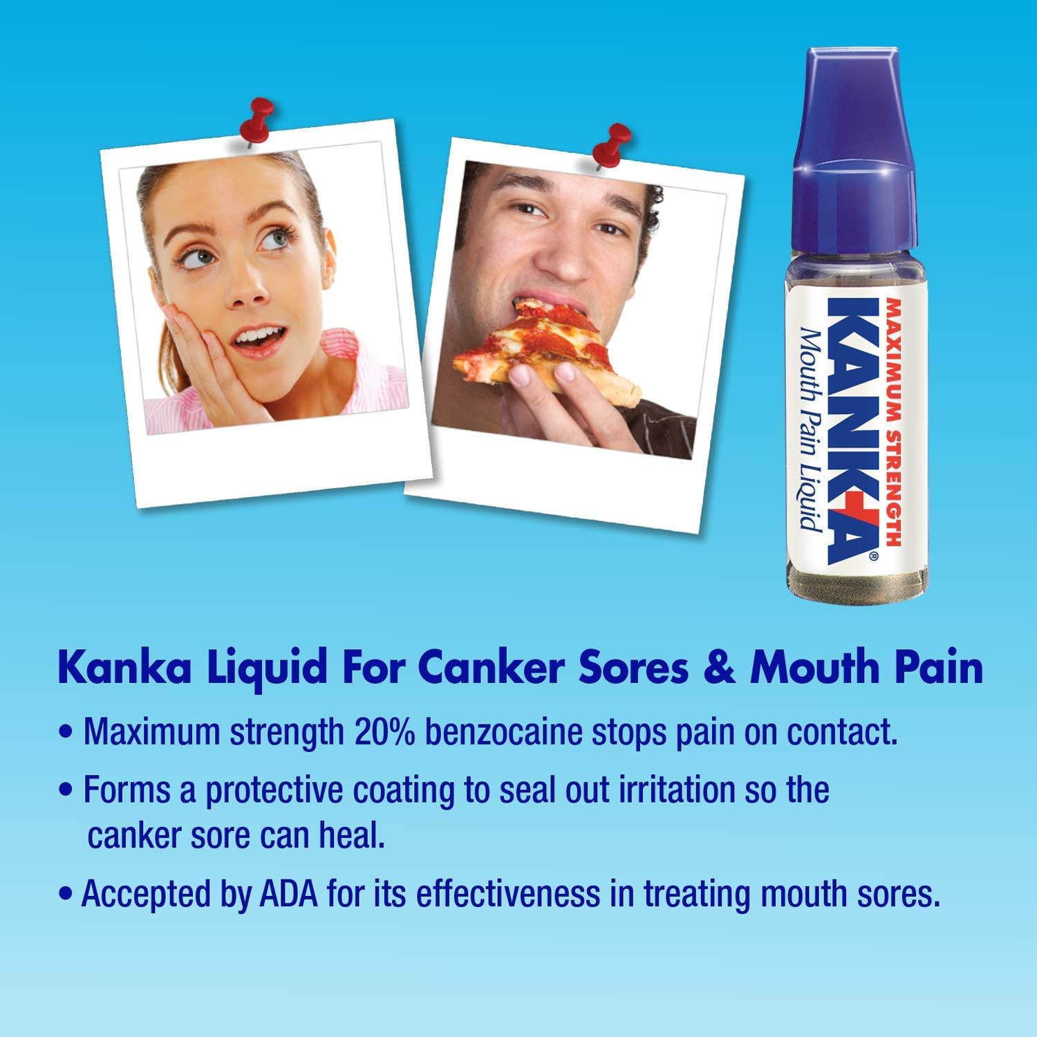 Kank-A Mouth Pain Liquid, Maximum Strength , .33-Ounce: Health & Personal Care