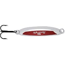 Williams Wabler 4-Inch Fishing Lure, Fire Wabler, Spoons