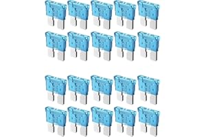 Riseuvo 20pcs 15A Standard Car Fuses - 15 AMP Automotive Fuses(ATO/APR/ATS), 32V (12/24V) Blade Fuse for RV/Truck/SUV