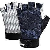 Drasry UV Fishing Gloves Fingerless Sun Protection Men Women UPF50+SPF for Fishing Kayaking Paddling Hiking Sailing Rowing Driving Canoeing Glove