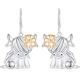 Sterling Phoenix & Duck Dangle Earrings - Unique Animal Earrings for Women for Christmas or Birthday