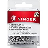 SINGER Safety Pins, 50 Count, Size 1-3 Pkg