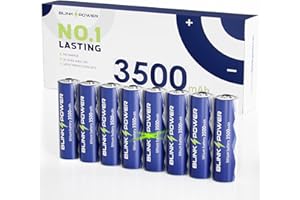 Blinkspower™ Lithium Batteries AA 8 Pack, 3500mAh NO.1 Lasting 1.5V Double A Lithium Battery 【Non-Rechargeable】