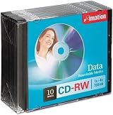 Imation CD-RW 650MB 74 Min 1x-4x 10 Pack Slim Jewel Case Rewritable Discs view 4