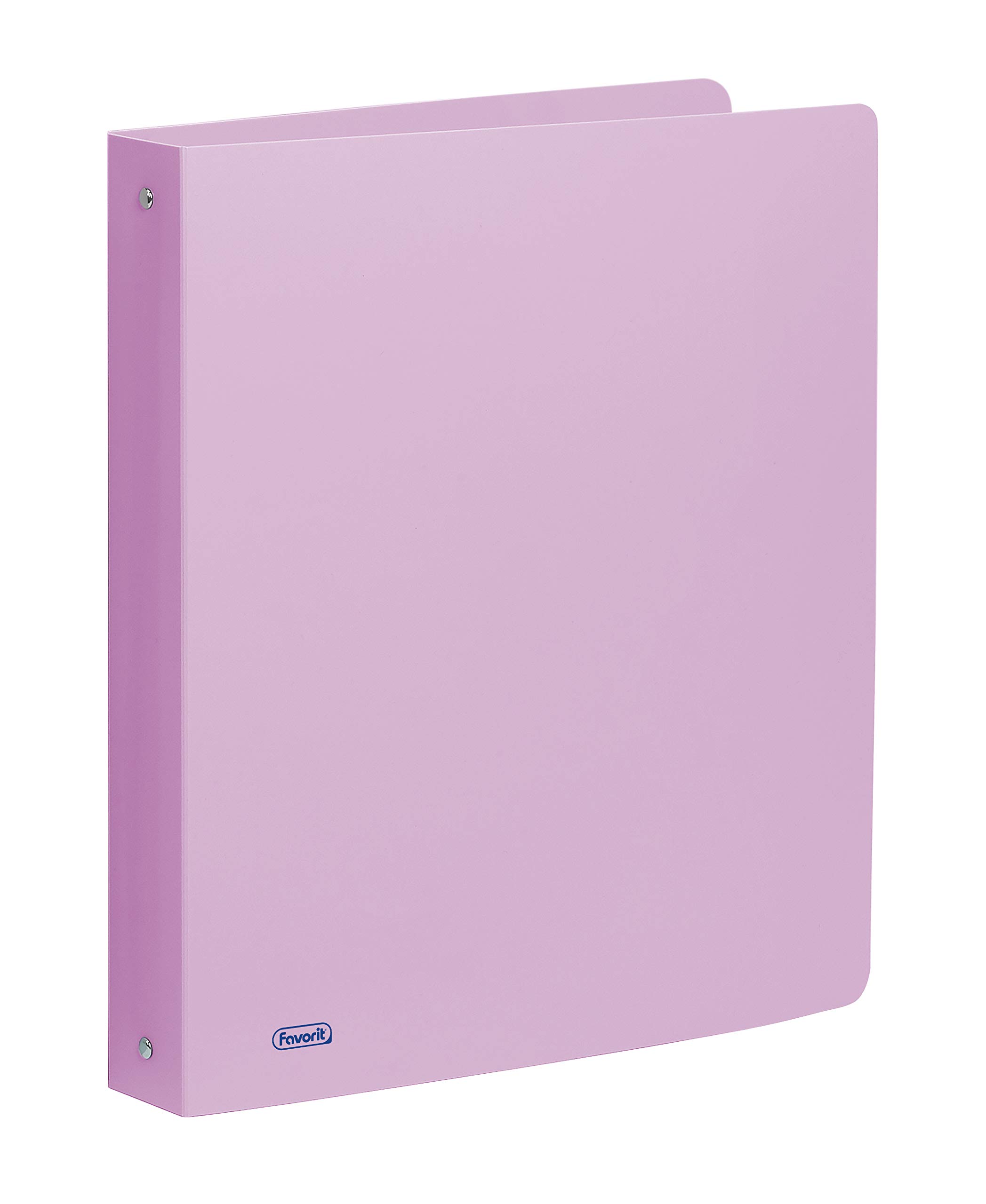 Favorit Polypropylene Pastel Binder 22 x 30 cm, 4 Round Rings with 30 mm Diameter, Pastel Lilac