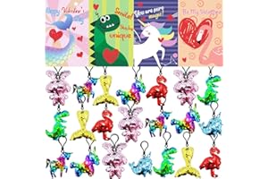 CAMIRUS 28 Packs Valentines Cards Flip Sequin Keychain, Glitter Mermaid Whale Shape Sequin Keychains for Kids Adults Valentine Classroom Exchange Prizes, Valentine Party Favor, Valentine's Day Schoolbag Decor
