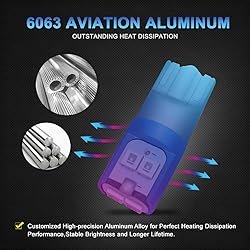MAXGTRS 194 LED Light Bulb Blue 168 2825 W5W T10