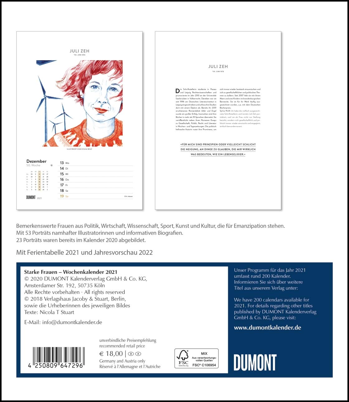 Starke Frauen Wochenkalender 2021 Portrats Und Biografisches Auf 53 Wochenblattern Format 21 0 X 29 7 Cm Spiralbindung Amazon De Ritter Annegret Dumont Kalenderverlag Kranz Sabine Bucher