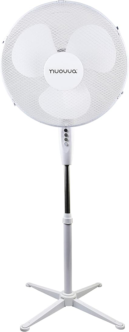 Nuovva 16 Inch Oscillating Cooling Pedestal Fan With Folding Base And Adjustable Height And Tilt 3 Speed White 16 Pedestal Fan Amazon Co Uk Home Kitchen Nuovva 16 Inch Oscillating Cooling Pedestal Fan With Folding Base And Adjustable Height And Tilt 3 Speed White 16 Pedestal Fan Amazon Co Uk Home Kitchen