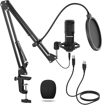 Amazon コンデンサーマイク Usb マイク Pc マイクセット マイクスタンド 高音質 アームスタンド付き 録音 生放送 Youtube ゲーム実況 Windows Mac対応 マイクセット コンデンサ 楽器